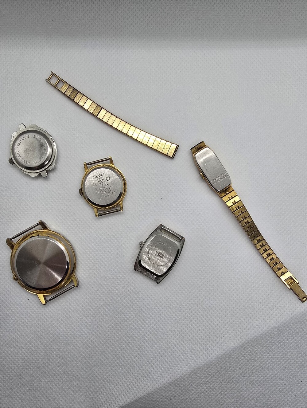Mixed Assorted Watch Heads and Bands - Gold & Silver Tones - Picture 2 of 3
